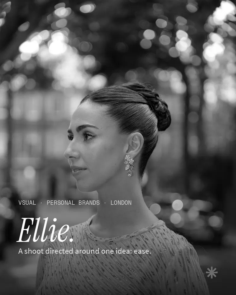 Editorial portrait of Ellie Evelyn on a London street
